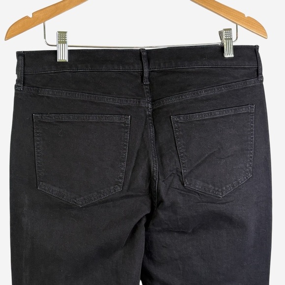 GAP Mid Rise Vintage Slim Stretch Jeans 32/14 Tall Black Rinse Raw Hem #795399 - Picture 8 of 15